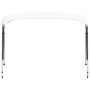Bimini di Prua Tendalino a 4 Archi Bianco 243x(230-244)x137 cm