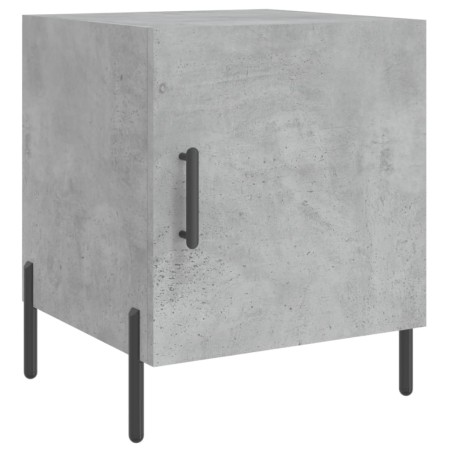 Comodini 2 pz Grigio Cemento 40x40x50 cm in Legno Multistrato