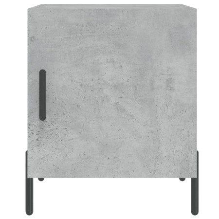 Comodini 2 pz Grigio Cemento 40x40x50 cm in Legno Multistrato