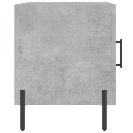 Comodini 2 pz Grigio Cemento 40x40x50 cm in Legno Multistrato