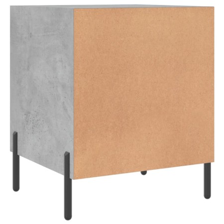 Comodini 2 pz Grigio Cemento 40x40x50 cm in Legno Multistrato