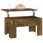 Tavolino da Salotto Rovere Fumo 79x49x41cm in Legno Multistrato