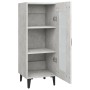 Credenza Grigio Cemento 34,5x34x90 cm in Legno Multistrato