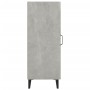 Credenza Grigio Cemento 34,5x34x90 cm in Legno Multistrato