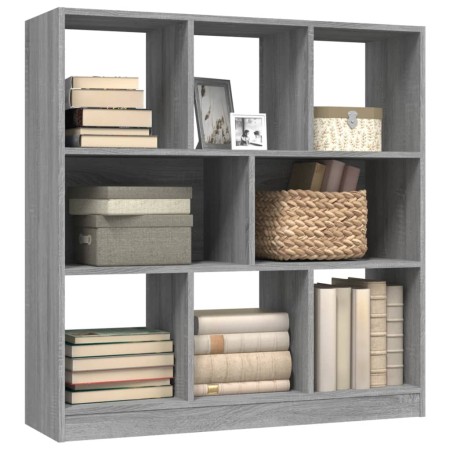 Libreria Grigio Sonoma 97,5x29,5x100 cm in Legno Multistrato