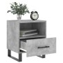 Comodini 2 pz Grigio Cemento 40x35x47,5 cm in Legno Multistrato