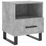 Comodini 2 pz Grigio Cemento 40x35x47,5 cm in Legno Multistrato