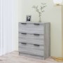 Credenza Grigio Sonoma 60x30x70 cm in Legno Multistrato