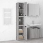 Armadietto Bagno Grigio Sonoma 32x34x188,5 cm Legno Multistrato