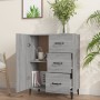 Credenza Grigio Sonoma 69,5x34x90 cm in Legno Multistrato