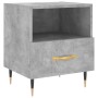 Comodini 2 pz Grigio Cemento 40x35x47,5 cm in Legno Multistrato