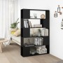 Libreria/Divisorio Nero 100x24x155 cm in Truciolato