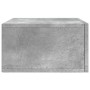 Comodini a Muro 2 pz Grigio Cemento 35x35x20 cm