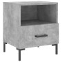 Comodini 2 pz Grigio Cemento 40x35x47,5 cm in Legno Multistrato