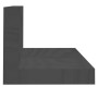 Mensole da Parete 2 pz Grigio 50x11x9cm Legno Massello di Pino