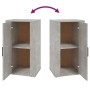 Credenza Grigio Cemento 40x33x70 cm in Legno Multistrato