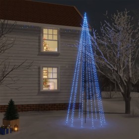 Albero di Natale con Puntale Blu 732 LED 500 cm