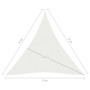 Vela Parasole 160 g/m² Bianca 3x4x4 m in HDPE