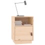 Comodini 2 pz 40x34x55 cm in Legno Massello di Pino