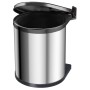 Hailo Pattumiera da Dispensa Compact-Box Taglia M 15 L Acciaio Inox 3555-101