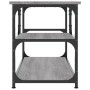 Mobile TV Grigio Sonoma 103x38x46,5cm Legno Multistrato Acciaio