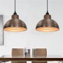 Lampadari 2 p Semisferici Color Rame