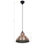 Lampadari 2 p Semisferici Color Rame