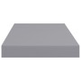 Scaffali a Parete 2 pz Grigi 50x23x3,8 cm in MDF
