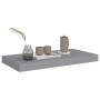 Scaffali a Parete 2 pz Grigi 50x23x3,8 cm in MDF