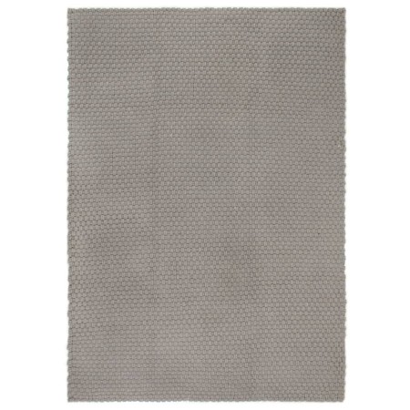 Tappeto Rettangolare Grigio 180x250 cm in Cotone