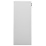 Armadio per Ufficio Grigio Chiaro 90x40x102 cm in Acciaio