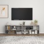 Mobile Porta TV Grigio Cemento 149x30x52cm in Legno Multistrato