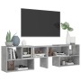 Mobile Porta TV Grigio Cemento 149x30x52cm in Legno Multistrato