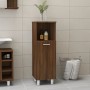 Armadietto Bagno Rovere Marrone 30x30x95cm in Legno Multistrato