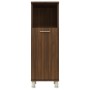 Armadietto Bagno Rovere Marrone 30x30x95cm in Legno Multistrato