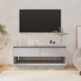 Mobile TV Grigio Cemento 102x41x44 cm in Truciolato