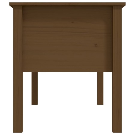 Tavolino da Salotto Miele 102x49x55cm in Legno Massello di Pino