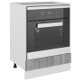 Mobile da Forno Grigio Sonoma 60x46x81,5 cm Legno Multistrato