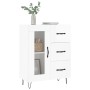 Credenza 69,5x34x90 cm in Legno Multistrato Bianco Lucido