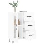 Credenza 69,5x34x90 cm in Legno Multistrato Bianco Lucido