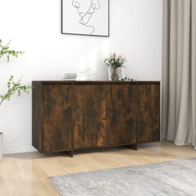 Credenza Rovere Fumo 135x41x75 cm in Truciolato