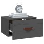 Comodino a Muro Grigio 40x29,5x22 cm