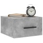 Comodini a Muro 2 pz Grigio Cemento 35x35x20 cm