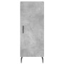 Credenza Grigio Cemento 34,5x34x90 cm in Legno Multistrato