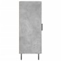 Credenza Grigio Cemento 34,5x34x90 cm in Legno Multistrato