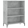 Libreria Grigio Cemento 69,5x32,5x90 cm in Legno Multistrato