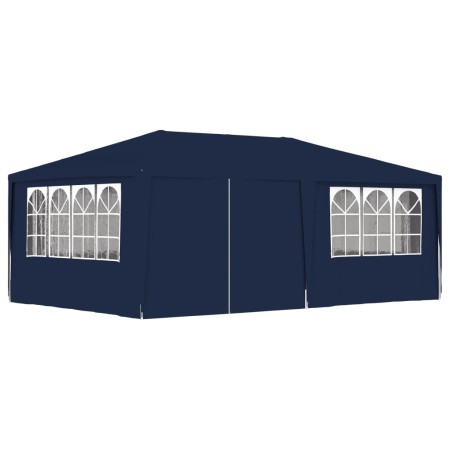 Gazebo Professionale con Pareti 4x6 m Blu 90 g/m²