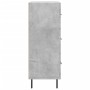 Credenza Grigio Cemento 69,5x34x90 cm in Legno Multistrato