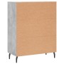 Credenza Grigio Cemento 69,5x34x90 cm in Legno Multistrato