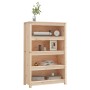 Libreria 80x35x126 cm in Legno Massello di Pino